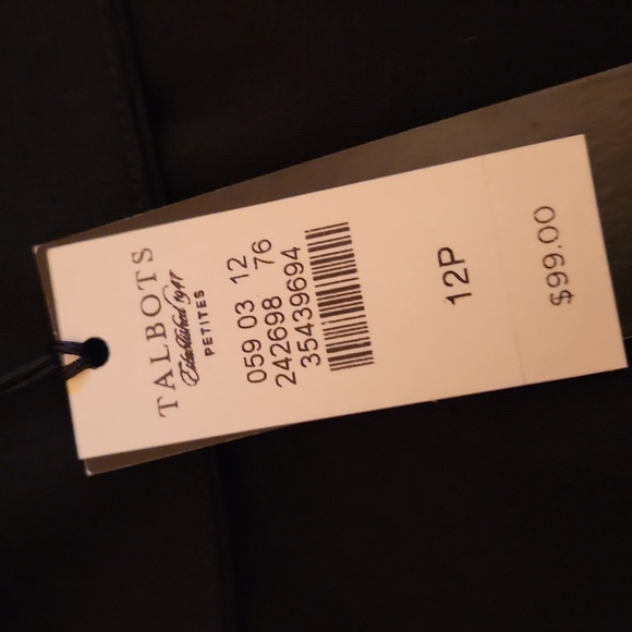 NWT Talbots Classic Black Women's Skirt Size 12P - Picture 6 of 7